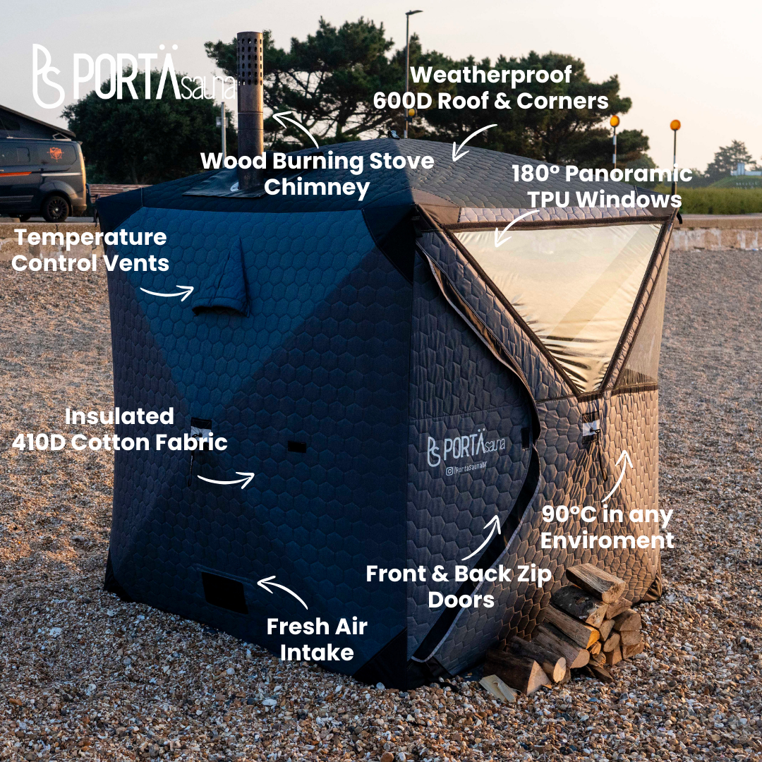 PortaSauna Hex 4 Person Sauna – Complete Kit