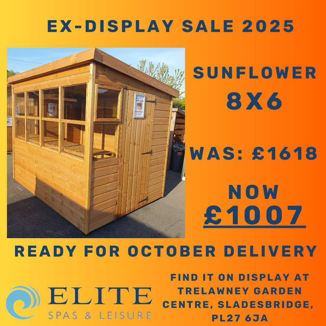 Sunflower 8x6 Potting Shed Ex-Display