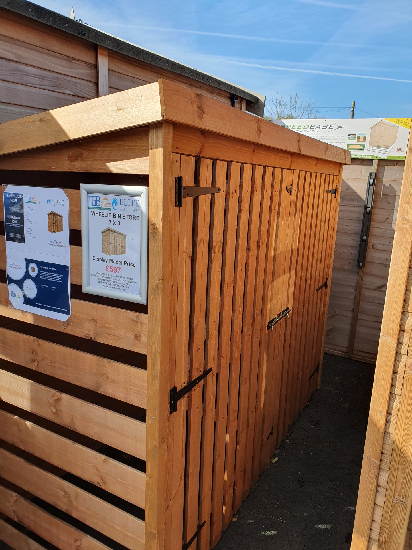 TGB WHEELIE BIN STORE - 7 x 3 EX-DISPLAY