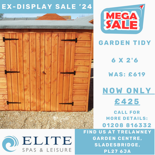 TGB GARDEN TIDY - 6 x 2'6 EX-DISPLAY